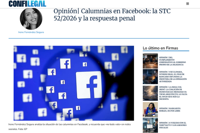 Calumnias en facebook