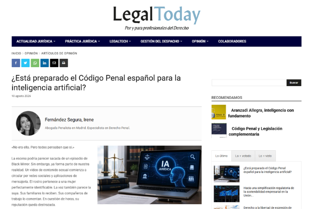 Inicio 3 El código penal está preparado para la IA