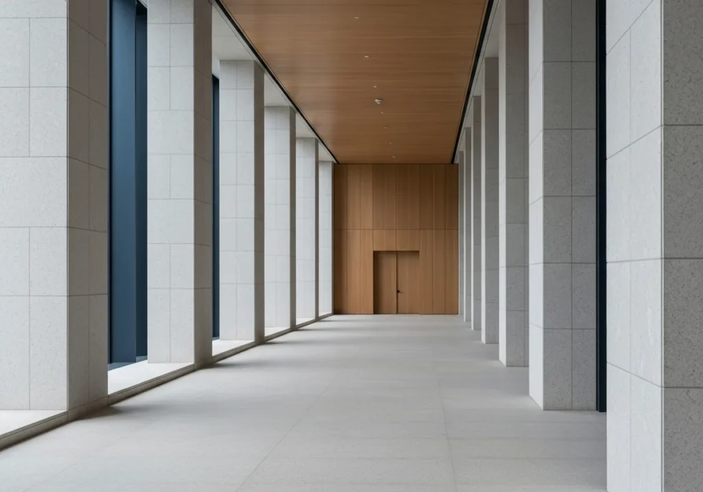 Interior moderno de juzgado en Madrid