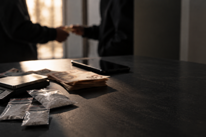 Pena por vender droga en españa